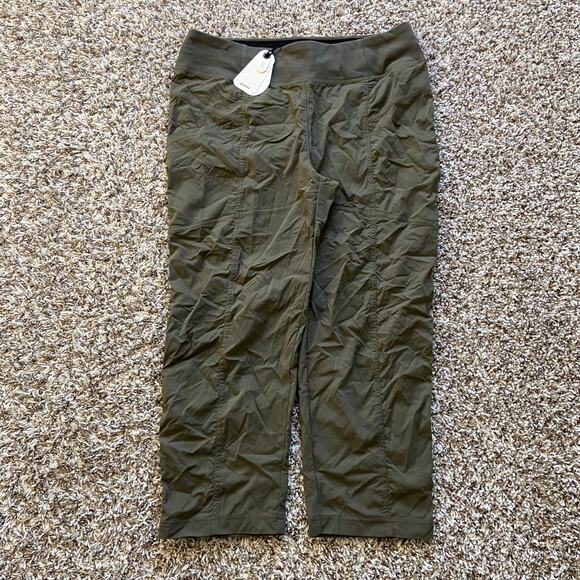 Prana Koen Capri Womens XXL Grape Leaf Standard Fit Crop Mid Rise Soft Waistband - Picture 4 of 12